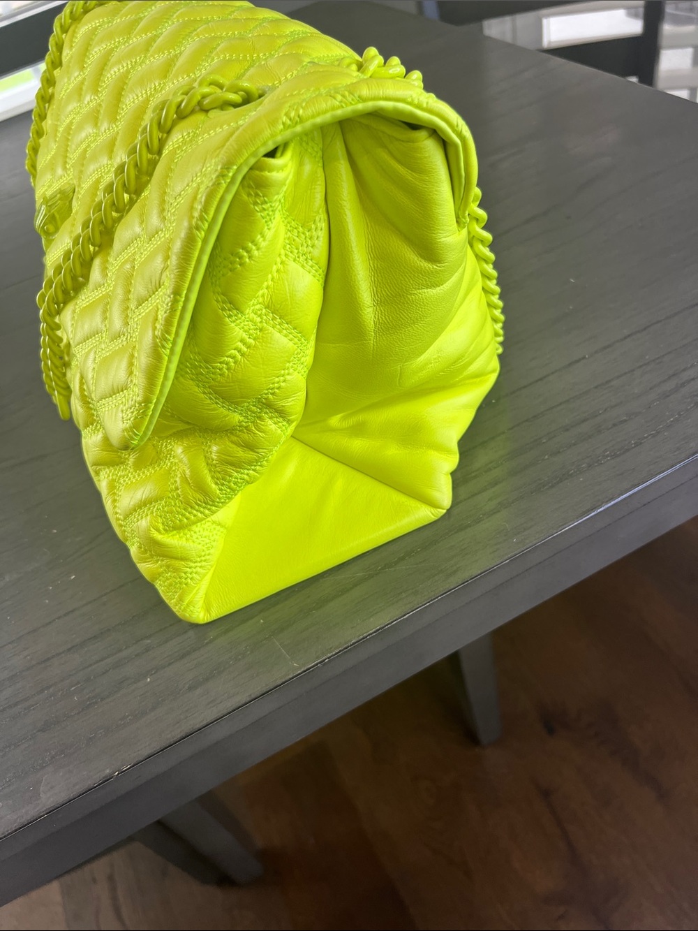 Kurt Geiger Limited Edition Yellow Quilted Women’s Shoulder Bag - Picture 6 of 15